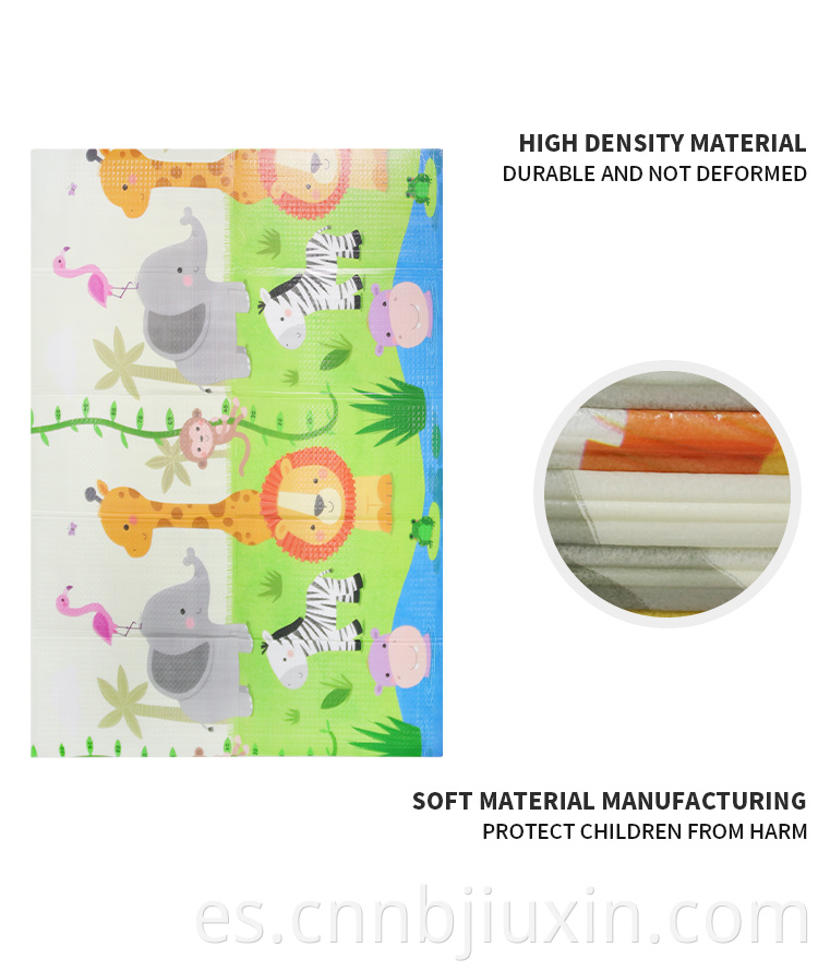 Las imágenes de dibujos animados impermeables espesan el fabricante de alfombras de juego de 15 mm de 15 mm